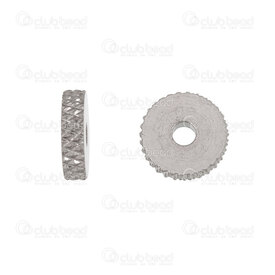 1720-240307-44082 - Acier Inoxydable 304 Bille Separateur 2.2x8mm motif Ligne Filet Trou 2mm Naturel 50pcs 1720-240307-44082,Billes,Métal,Acier inoxydable,montreal, quebec, canada, beads, wholesale