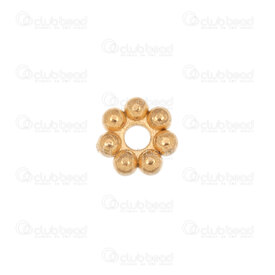1720-240311-04GL - Stainless Steel 304 Bead Daisy Spacer 4x1.5mm 1mm hole Gold Plated 40pcs 1720-240311-04GL,billes inox or,montreal, quebec, canada, beads, wholesale