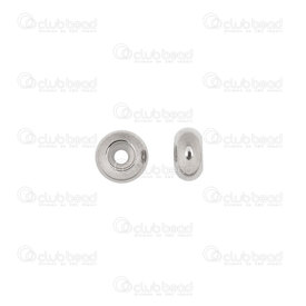 1720-240501-06 - Stainless steel chain bead stopper 6x3x1.5mm with rubber natural 10 pcs 1720-240501-06,Beads,Stoppers,montreal, quebec, canada, beads, wholesale