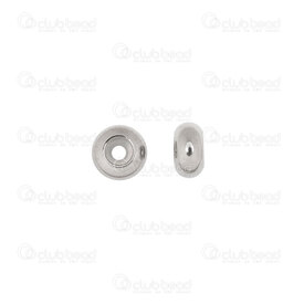1720-240501-062 - Stainless steel chain bead stopper 6x3x2mm with rubber natural 10 pcs 1720-240501-062,Findings,Stopper beads,montreal, quebec, canada, beads, wholesale