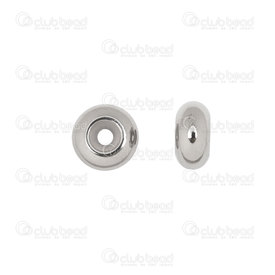 1720-240501-08 - Stainless Steel Chain Bead Stopper 8x4x2.2mm with rubber Natural 10pcs 1720-240501-08,Findings,Stopper beads,montreal, quebec, canada, beads, wholesale