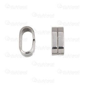 1720-240502-112 - Acier Inoxydable 304 Bille d'Ajustement Rectangle Arrondi 5x12x6mm Motif ligne Diametre Interieu 10x4mm Naturel 20pcs 1720-240502-112,Billes,Acier inoxydable,montreal, quebec, canada, beads, wholesale