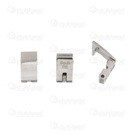 1720-2506-06 - Acier Inoxydable Fermoir Style Montre 10.5x5.5x3.5 Naturel 5pcs 1720-2506-06,montre acier,montreal, quebec, canada, beads, wholesale