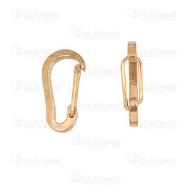 1720-2514-14GL - Stainless Steel 304 Carabiner Clasp Lobster 14x7mm Gold Plated 10pcs 1720-2514-14GL,Findings,Clasps,Springing,Carabiner,montreal, quebec, canada, beads, wholesale