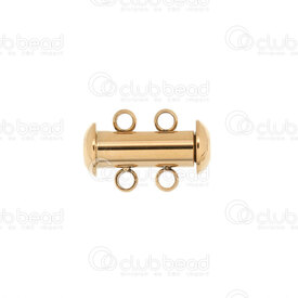 1720-2520-02GL - Stainless Steel 304 Magnetic Clasp Multi-Rows 15x10mm 2 Rows Gold 2mm Loop 4pcs 1720-2520-02GL,Findings,Clasps,Magnetic,Gold,Stainless Steel 304,Magnetic Clasp,Multi-Rows,2 Rows,15x10mm,Yellow,Gold,Metal,2mm Loop,4pcs,montreal, quebec, canada, beads, wholesale