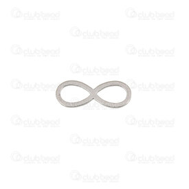 1720-2608-16 - Stainless steel link Infinity shape 16x6x0.8mm Natural 20pcs 1720-2608-16,Findings,montreal, quebec, canada, beads, wholesale