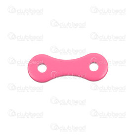 1720-2623-02 - Stainless steel link 20x8x1.5mm Flat 1.5mm hole pink 10pcs 1720-2623-02,Findings,Stainless Steel,montreal, quebec, canada, beads, wholesale