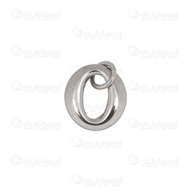 1720-2634 - Stainless steel Oval Link 13x12x2mm with 4mm Ring High Quality Polish Natural 10pcs 1720-2634,anneaux ovals,montreal, quebec, canada, beads, wholesale