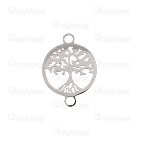 1720-2652-10 - Stainless Steel 304 Link-Connector Spiritual Tree of Life 20.5x15x1mm Natural 2mm Loop 10pcs 1720-2652-10,10pcs,Link-Connector,Stainless Steel 304,Link-Connector,Spiritual,Tree of Life,20.5x15x1mm,Grey,Natural,Metal,2mm Loop,10pcs,China,montreal, quebec, canada, beads, wholesale