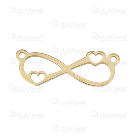 1720-2654-06GL - Stainless Steel 304 Link-Connector Heart Infinity with Heart 27x9x1.2mm Gold 1.2mm Loop 4pcs 1720-2654-06GL,1720-2,10pcs,Link-Connector,Stainless Steel 304,Link-Connector,Heart,Infinity with Heart,27x9x1.2mm,Yellow,Gold,Metal,1.2mm Loop,10pcs,China,montreal, quebec, canada, beads, wholesale