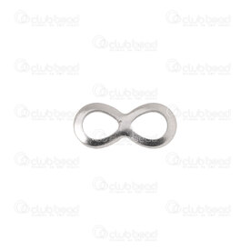 1720-2664 - Stainless Steel Link Infinity 10x4.5x0.7mm Natural 30pcs 1720-2664,Infinity,montreal, quebec, canada, beads, wholesale