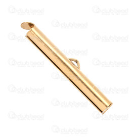 1720-2667-30GL - Stainless Steel Multi-Rows Connector Tube 30x4mm Gold Plated 20pcs 1720-2667-30GL,multi-rangs,montreal, quebec, canada, beads, wholesale