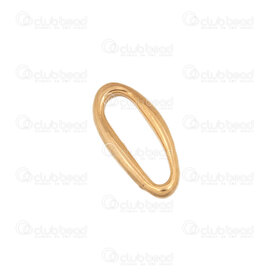 1720-2684-14GL - Stainless Steel 304 Link-Connector Free Form Oval Ring 14x6.5x2mm Gold Plated 20pcs 1720-2684-14GL,Findings,montreal, quebec, canada, beads, wholesale