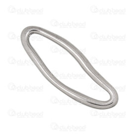 1720-2684-30 - Acier Inoxydable 304 Lien-Connecteur Anneau Oval Forme Libre 30x12x2mm Naturel 10pcs 1720-2684-30,Accessoires de finition,Anneaux,Autres,montreal, quebec, canada, beads, wholesale