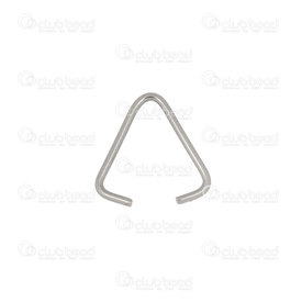 1720-2710 - diac stainless steel bail triangle form 15x12mm wire 1.2mm natural 20pcs 1720-2710,Findings,Earrings,montreal, quebec, canada, beads, wholesale