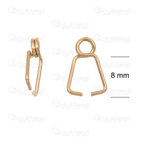 1720-2756-12GL - Stainless Steel 304 Bail 12.5X6.5X0.8mm Gold Plated 10pcs 1720-2756-12GL,Finition,montreal, quebec, canada, beads, wholesale