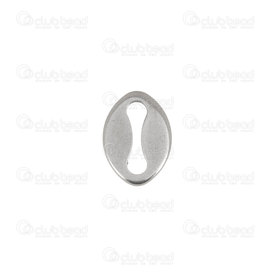 1720-2850-10 - Stainless steel spacer plate 10x7mm Natural 40pcs 1720-2850-10,Findings,Spacers,Multi-row,montreal, quebec, canada, beads, wholesale