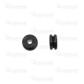 1720-2852-BN - Stainless Steel 304 Bead Spacer Washer 6x3mm Black With Groove 1.5mm Hole 10pcs 1720-2852-BN,Beads,Metal,6X3MM,Bead,Spacer,Metal,Stainless Steel 304,6X3MM,Round,Washer,Black,Black,With Groove,1.5mm hole,montreal, quebec, canada, beads, wholesale