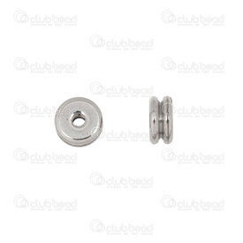 1720-2852 - Stainless Steel 304 Bead Spacer Washer 6x3mm Natural With Groove 2mm Hole 10pcs 1720-2852,Beads,10pcs,Bead,Spacer,Metal,Stainless Steel 304,6X3MM,Round,Washer,Grey,Natural,With Groove,1.5mm hole,China,montreal, quebec, canada, beads, wholesale