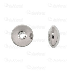 1720-2861-08 - Stainless Steel 304 Bead Spacer Saucer Flat Edge 8x3mm Natural 1.5mm Hole 50pcs 1720-2861-08,Beads,Stainless Steel,50pcs,Bead,Spacer,Metal,Stainless Steel 304,8x3mm,Round,Saucer,Flat Edge,Grey,Natural,1.5mm hole,montreal, quebec, canada, beads, wholesale