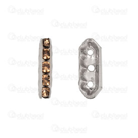 1720-2862-0318 - Stainless Steel 304 Bead Multirow Spacer With Topaz Rhinestone 21x7.5x45mm Natural 3 Holes 1.5mm Hole 10pcs 1720-2862-0318,Beads,Metal,10pcs,Bead,Multirow Spacer,Metal,Stainless Steel 304,21x7.5x45mm,Polygon,With Topaz Rhinestone,Grey,Natural,1.5mm hole,3 Holes,montreal, quebec, canada, beads, wholesale