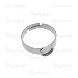 1720-2951-06 - Stainless Steel 304 Bezel Cup Ring 6mm Round Natural Adjustable size 6.5+ 10pcs 1720-2951-06,Findings,Ring bases,Stainless steel,Stainless Steel 304,Bezel Cup Ring,Round,6mm,Grey,Natural,Metal,Adjustable size 6.5+,10pcs,China,montreal, quebec, canada, beads, wholesale