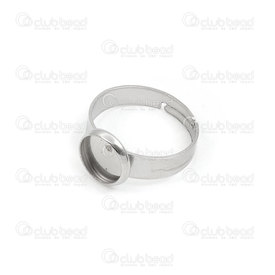 1720-2951-08 - Stainless Steel 304 Bezel Cup Ring 8mm Round Natural Adjustable size 6.5+ 10pcs 1720-2951-08,Findings,Ring bases,Stainless steel,Stainless Steel 304,Bezel Cup Ring,Round,8MM,Grey,Natural,Metal,Adjustable size 6.5+,10pcs,China,montreal, quebec, canada, beads, wholesale