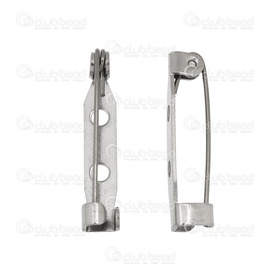 1720-3000-002 - Acier Inoxydable 304 Attache à Broche 2 Trous Naturel 1'' 20pcs 1720-3000-002,attache,1'',Stainless Steel 304,Attache à Broche,2 Trous,1'',Gris,Naturel,Métal,20pcs,Chine,montreal, quebec, canada, beads, wholesale