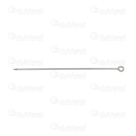 1720-3002-66 - Stainless steel Hat Pin 66x1mm with 3.5mm Eye Natural 50 pcs 1720-3002-66,Stainless Steel,Findings,montreal, quebec, canada, beads, wholesale