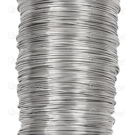 1720-3040-26-100 - Stainless Steel Wire 26 Gauge 0.4mm Natural 100m (328ft) 1720-3040-26-100,Metallic wires,montreal, quebec, canada, beads, wholesale