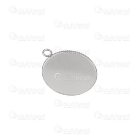1720-9900-20 - Stainless Steel 304 Bezel Cup Pendant With Serrated Edge Round 15mm Natural 10pcs 1720-9900-20,bille gris,10pcs,Stainless Steel 304,Bezel Cup Pendant,With Serrated Edge,Round,15MM,Grey,Natural,Metal,10pcs,China,montreal, quebec, canada, beads, wholesale