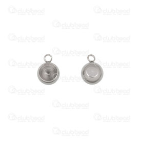 1720-9905-06 - Stainless Steel 304 Bezel Cup Pendant 6mm Round Natural 20pcs 1720-9905-06,Cabochons,6mm,Stainless Steel 304,Bezel Cup Pendant,Round,6mm,Grey,Natural,Metal,20pcs,China,montreal, quebec, canada, beads, wholesale