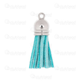 1721-0011-04 - Suede Tassel with Plastic Cap Blue 40mm 10pcs 1721-0011-04,Tassels and Pom Poms,40mm,Tassel with Plastic Cap,Suede,Blue,40mm,10pcs,China,montreal, quebec, canada, beads, wholesale