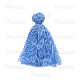 1721-0020-06 - Pampille Coton Bleu 3cm 10pcs 1721-0020-06,Tassel,Coton,Blue,3cm,10pcs,Chine,montreal, quebec, canada, beads, wholesale