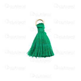 1721-0030-0224 - Ice Silk Tassel Green 2cm with gold jump ring 6mm 20pcs 1721-0030-0224,Tassels and Pom Poms,Silk Threads,montreal, quebec, canada, beads, wholesale