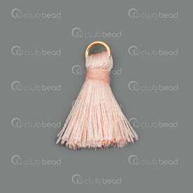 1721-0030-0234 - Ice Silk Tassel Light Pink with Light Pink knot and Gold jump ring 2.0cm 20pcs 1721-0030-0234,Tassels and Pom Poms,montreal, quebec, canada, beads, wholesale
