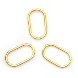 *1753-1924 - Vermeil Jump Ring Oval 15x9mm Gold 50pcs India *1753-1924,Findings,Rings,Simple - Jump,Vermeil,Vermeil,Jump Ring,Oval,15X9MM,Gold,Metal,50pcs,India,montreal, quebec, canada, beads, wholesale
