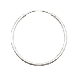 1754-0114 - Sterling Silver 925 Endless Hoop Earring 20MM 4pcs India 1754-0114,argent sterling,20MM,Sterling Silver 925,Endless Hoop Earring,20MM,Grey,Metal,4pcs,India,montreal, quebec, canada, beads, wholesale