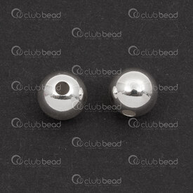 1754-0330-08 - Sterling Silver Bead Round Hollow 8mm 2.2mm Hole 4pcs 1754-0330-08,Beads,8MM,Bead,Metal,Sterling Silver,8MM,Round,Round,Hollow,Grey,2.2mm Hole,China,4pcs,montreal, quebec, canada, beads, wholesale