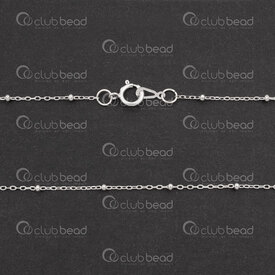 1754-0414-18 - Sterling Silver Satelite Chain With Round Beads 18" 0.25x0.95x1.75mm 1 pc Italy 1754-0414-18,Chains,Sterling Silver,Satelite,Chain,With Round Beads,18",0.25x0.95x1.75mm,1 pc,Italy,montreal, quebec, canada, beads, wholesale