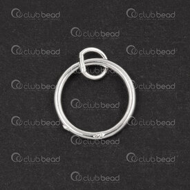 1754-1020-18 - Sterling Silver Pendant Circle 13x1.2mm Inner hole 10.5mm with 5.5mm soldered ring 2pcs 1754-1020-18,Sterling silver,Charms and Pendants,montreal, quebec, canada, beads, wholesale