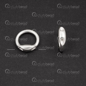 1754-1021-568 - Sterling Silver Charm Bail Ring 8.5x1.3mm Round Inner Diameter 6mm 0.8mm hole 5pcs 1754-1021-568,Sterling silver,Charms and Pendants,montreal, quebec, canada, beads, wholesale