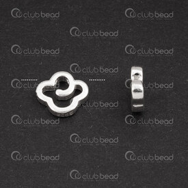 1754-1021-58 - Sterling Silver Charm Cloud 6x7x1.8mm 0.8mm hole 5pcs 1754-1021-58,Sterling silver,Charms and Pendants,montreal, quebec, canada, beads, wholesale