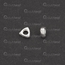 1754-1024-244.0 - Sterling Silver Spacer Bead Triangle 4x4x2mm 2mm hole 10pcs 1754-1024-244.0,Beads,Silver,montreal, quebec, canada, beads, wholesale