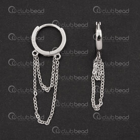 1754-1027-30 - Sterling Silver 925 Leverback Earring Round 12x1.5mm Natural With Double Chain 2pcs (1pair) 1754-1027-30,Findings,Earrings,Leverback Earring,Sterling Silver 925,Leverback Earring,Round,12x1.5mm,Grey,Natural,Metal,With Double Chain,2pcs (1pair),China,montreal, quebec, canada, beads, wholesale