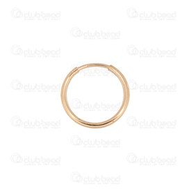 1755-0027-12 - Gold Filled 14K Endless Hoop Earring 12MM 2pcs India 1755-0027-12,Gold Filled,montreal, quebec, canada, beads, wholesale