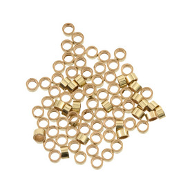 1755-0070 - Gold Filled 14k Crimp Tube 2X1MM 100pcs USA 1755-0070,montreal, quebec, canada, beads, wholesale