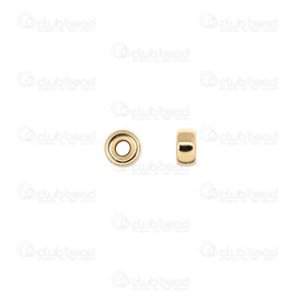 1755-0155-04 - Gold Filled 14K Bead Rondelle 4x2.1mm 1.2mm Hole 10pcs 1755-0155-04,Gold Filled,Beads,montreal, quebec, canada, beads, wholesale