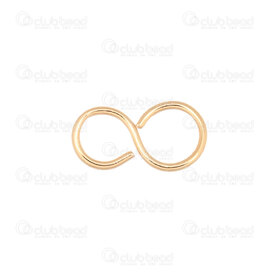 1755-1002 - Gold Filled 14k Clasp Infinity 7x13mm Wire Size 1mm 10pcs USA 1755-1002,Gold Filled 14k,Clasp,Infinity,7X13MM,Yellow,Metal,Wire Size 1mm,10pcs,USA,montreal, quebec, canada, beads, wholesale