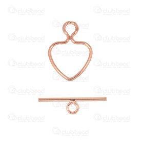 1756-0002 - Rose Gold Filled 14k Toggle Clasp Heart 10x10x0.9mm Bar 16.5x1mm 1set USA 1756-0002,Clasps,Rose Gold Filled 14k,Toggle Clasp,Heart,10x10x0.9mm,Yellow,Metal,Bar 16.5x1mm,1set,USA,montreal, quebec, canada, beads, wholesale